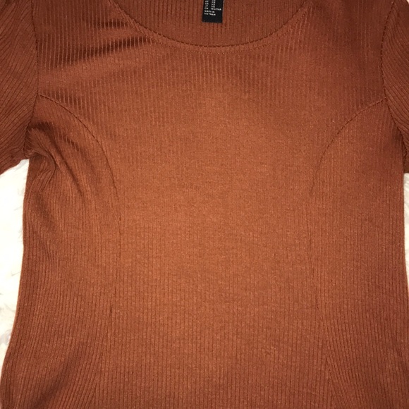 orange long sleeve dress - Picture 2 of 2